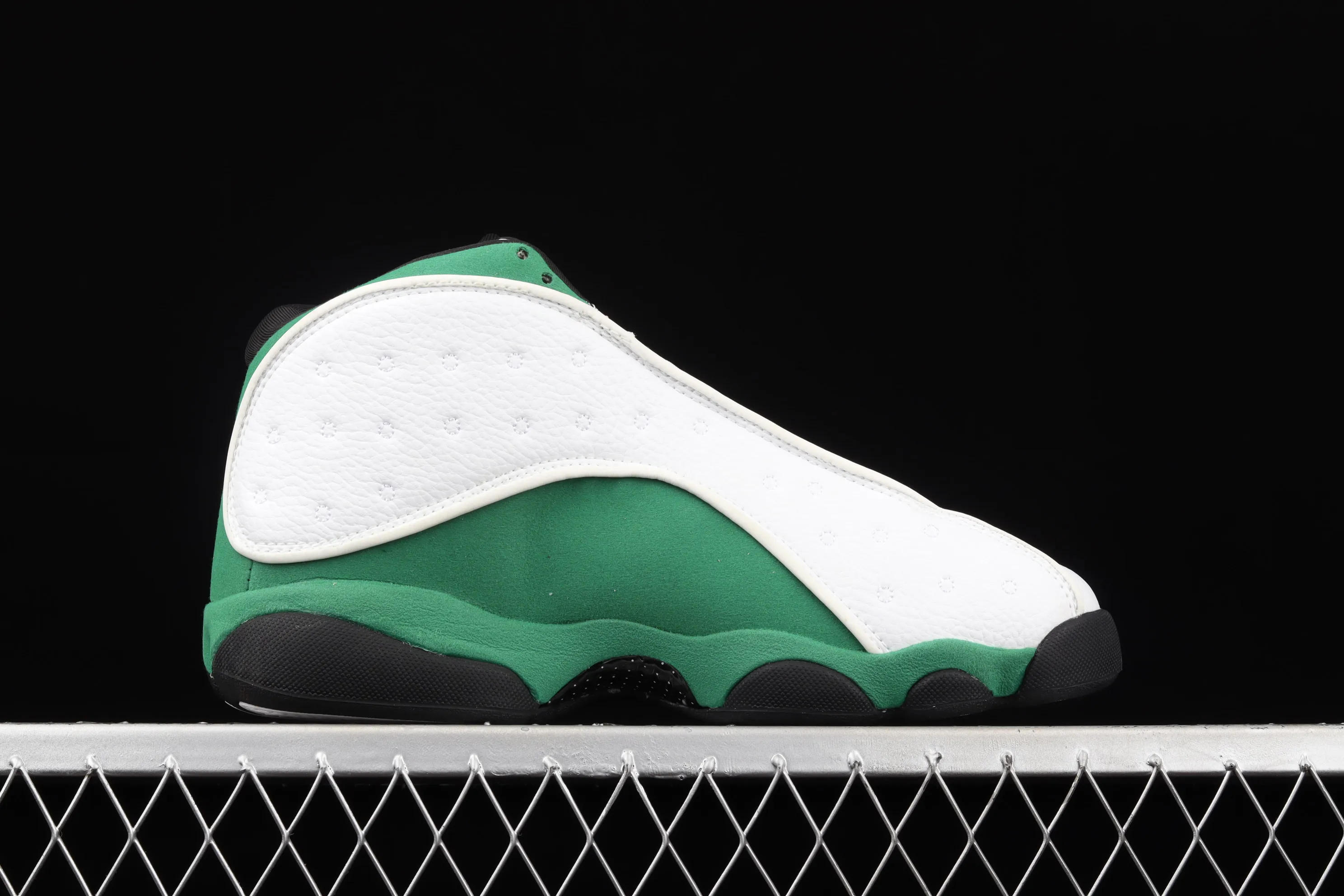 All categories Air Jordan Jordan series basketball shoes Air Jordan 13 G version Air Jordan 13 Retro AJ13 white and green 414571-113